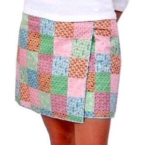 Vineyard Vines Mini Skirt SZ 2 Patchwork Hula Girl